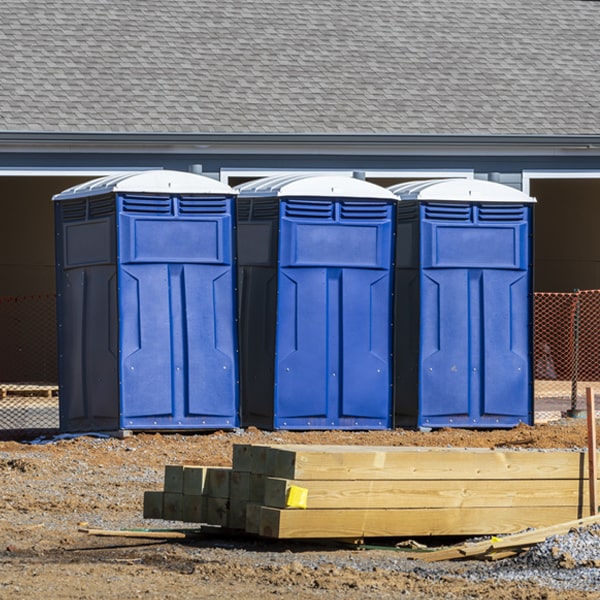 what is the maximum capacity for a single portable restroom in Orangeburg NY